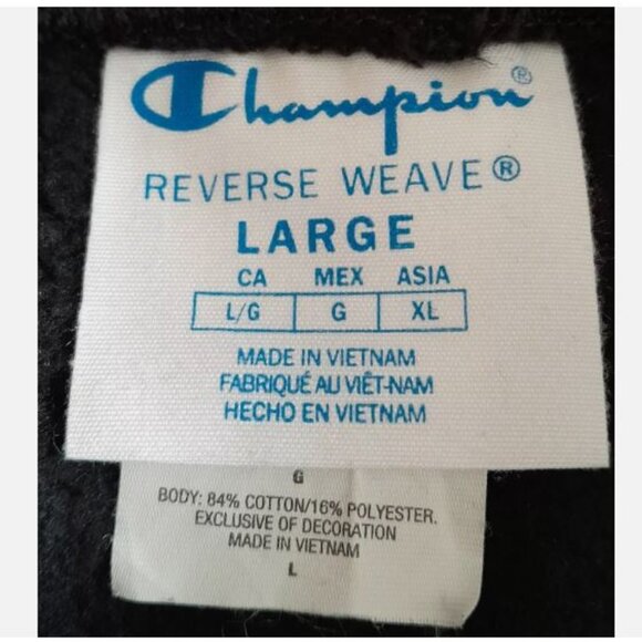 Champion Reverse Weave Sweatpants Joggers Men's Size Large Black Pre-owned - Picture 4 of 6